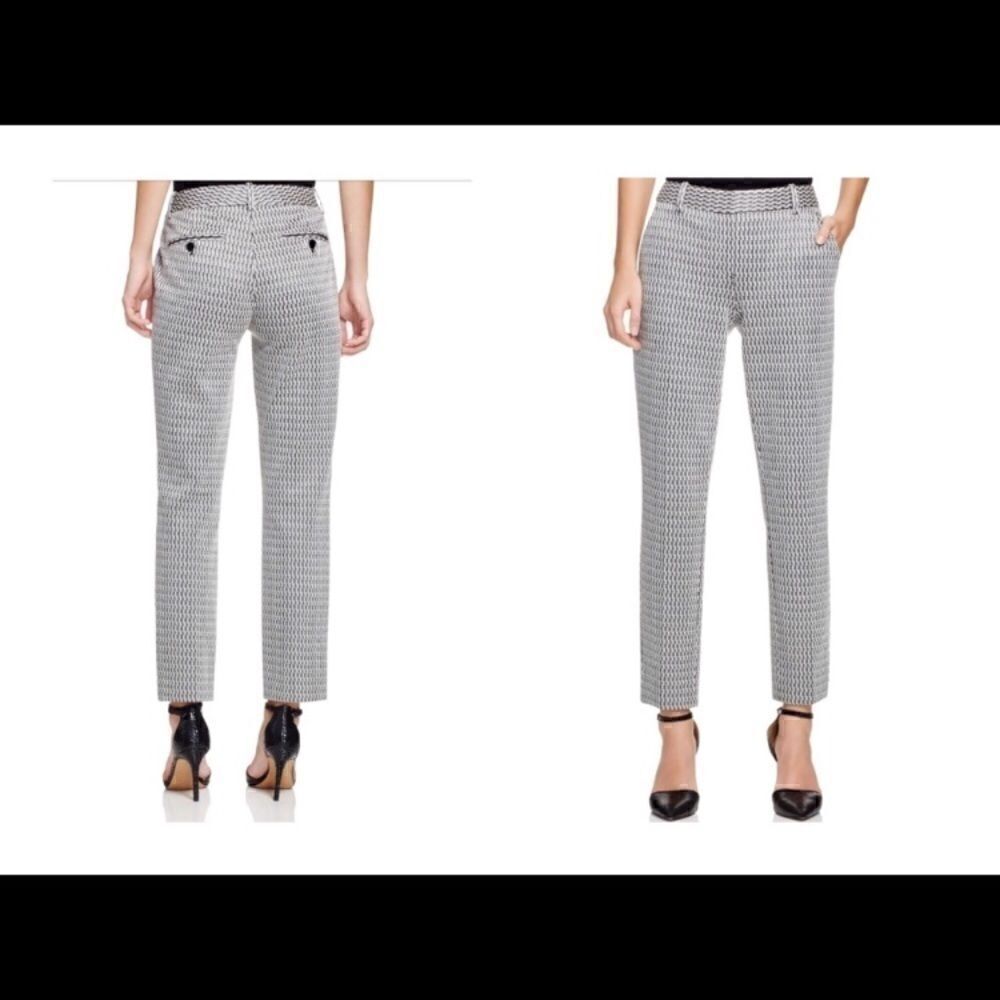 Theory Treeca CL houndstooth ankle pants sz 4 excellent condition